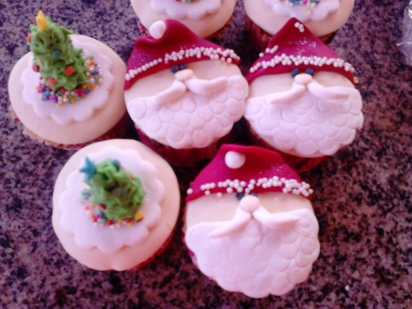 Cup Cake natal 3d